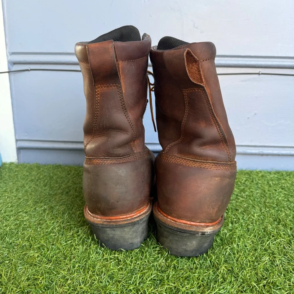 Red Wing Loggermax Boots Mens Size 11 EH Brown Leather Waterproof Thinsulate
